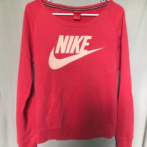 red nike crewneck sweatshirt